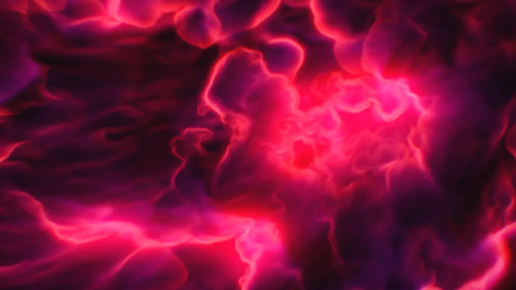 abstract pink clouds configuration
