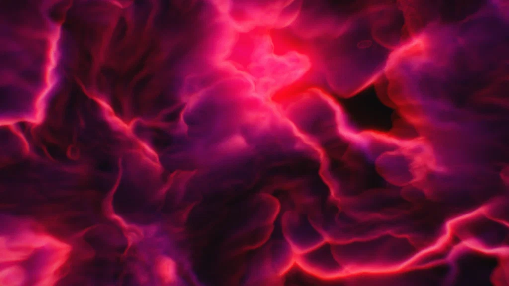 abstract pink clouds configuration