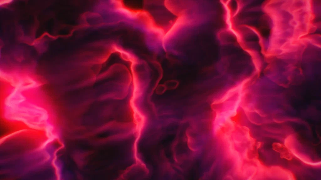 abstract pink clouds configuration